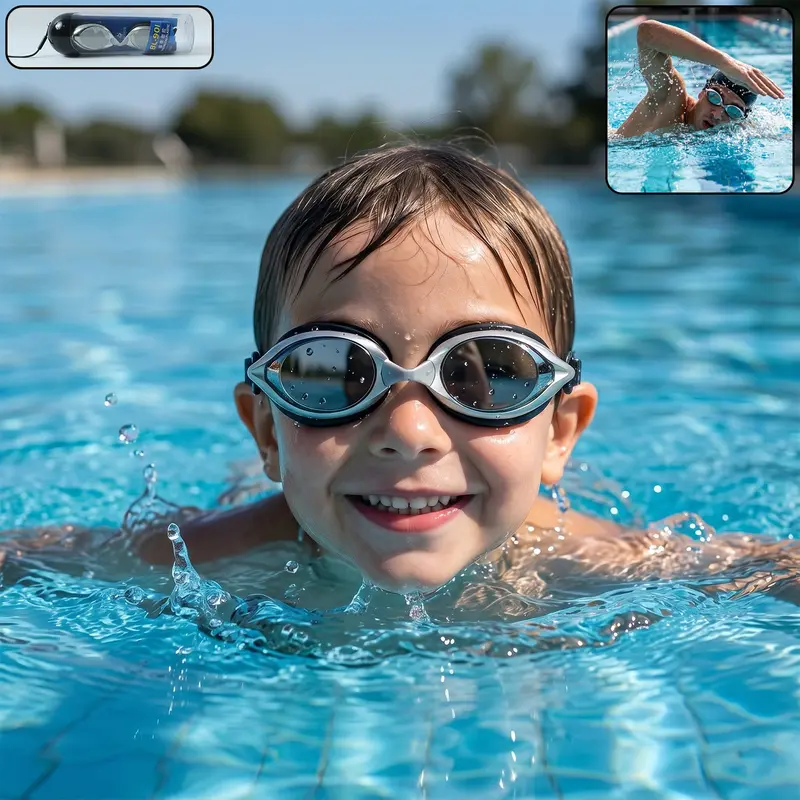 Child-Safe Leakproof Swim Goggles With Anti-Fog Lens Technology 1
