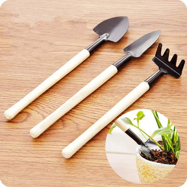 Child-Sized Garden Tool Set – 3-Piece Trowel, Shovel & Rake For Young Gardeners 1