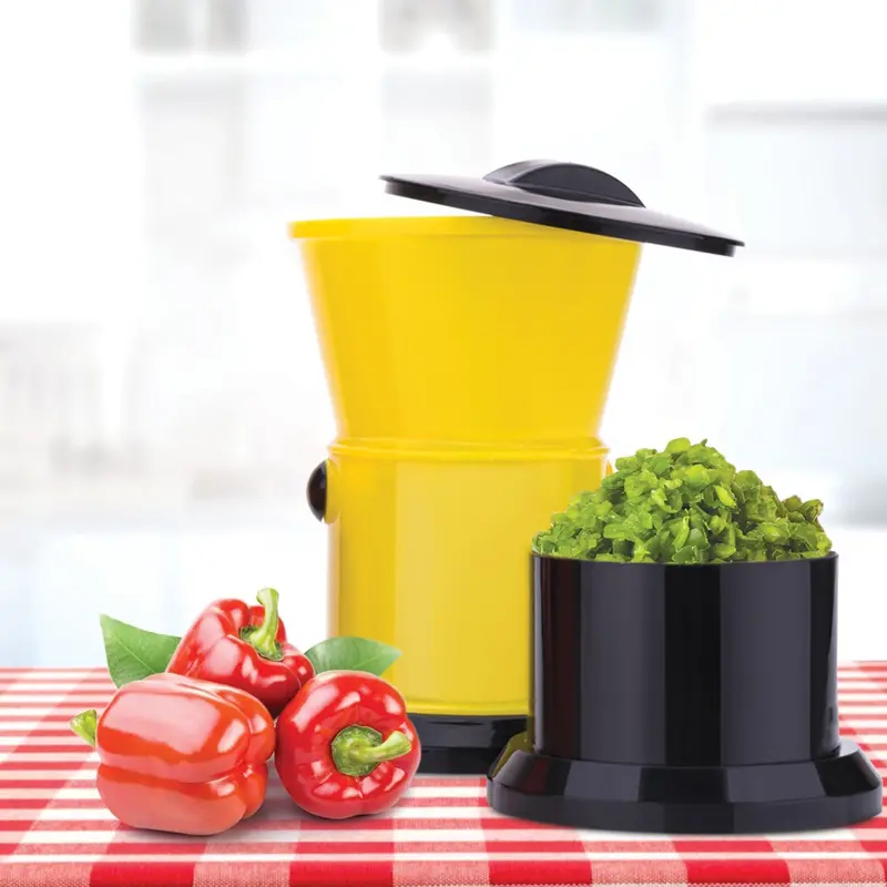 Chili Cutting & Grinding Tool – Round Manual Grinder With Sharp, Efficient Blade System 1