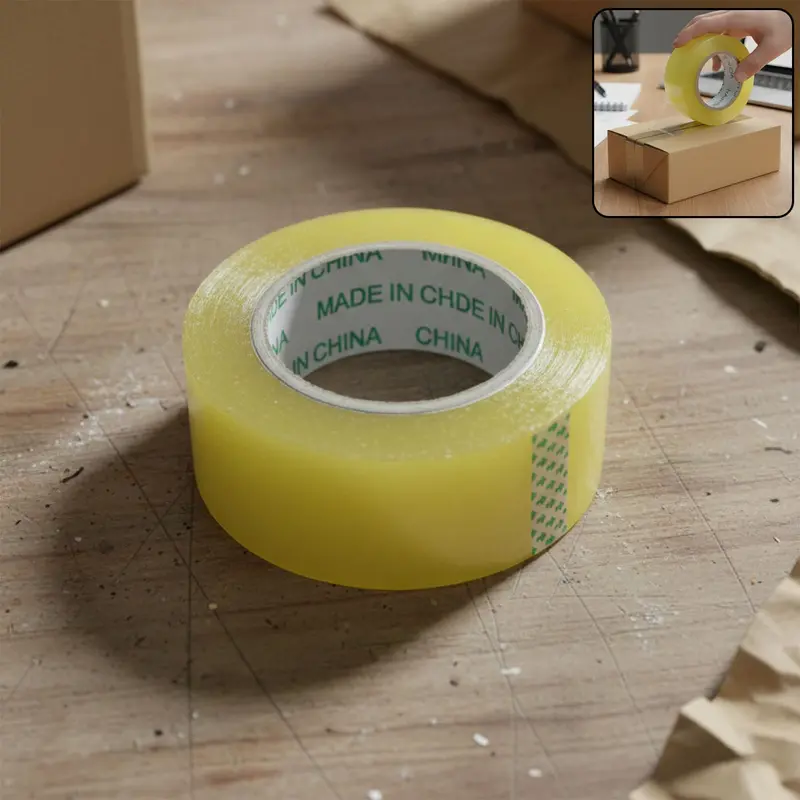 Clear Adhesive Packaging Tape Roll – 125 Mm × 45 Mm, High-Clarity Sealant 1