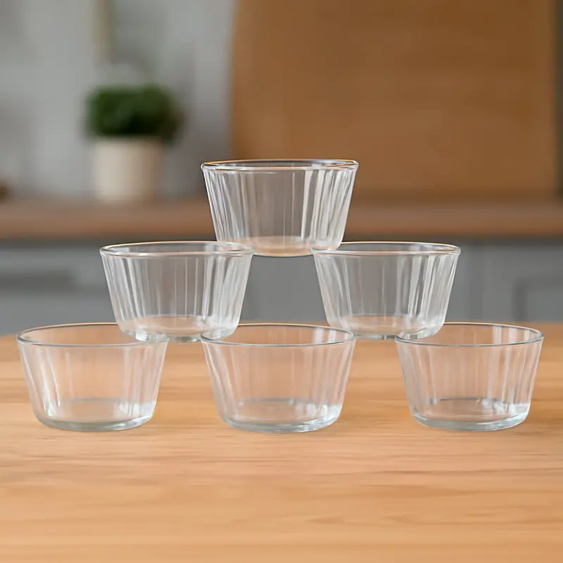 Clear Plastic Dessert Bowls – 6-Piece Premium Serving Set 1