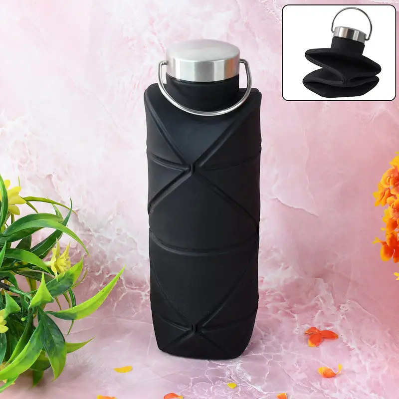 Collapsible Food-Grade Silicone Water Bottle – 750 Ml Portable Hydration Solution 1