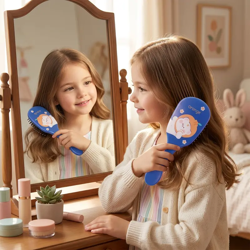 Colorful Kids’ Hair Comb – Fun Motifs, Gentle Teeth, Safe For Delicate Hair 1
