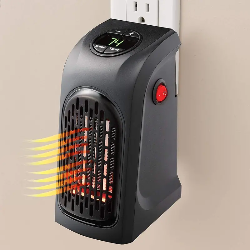 Compact 400W Plug-In Mini Wall Heater For Personal Use 1