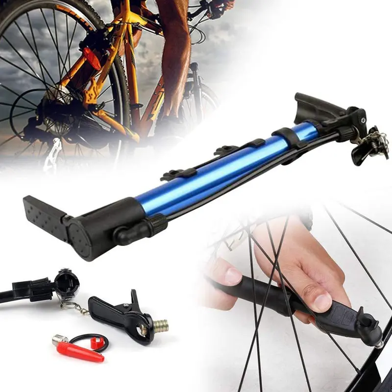 Compact Aluminum Bicycle Air Pump – Lightweight Multi-Color Floor/Frame Pump 1