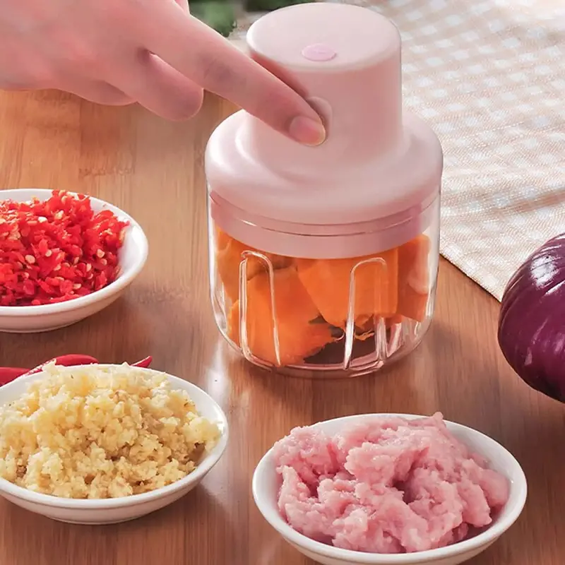 Compact Electric Garlic Chopper – 250Ml Capacity Mini Food Processor 1