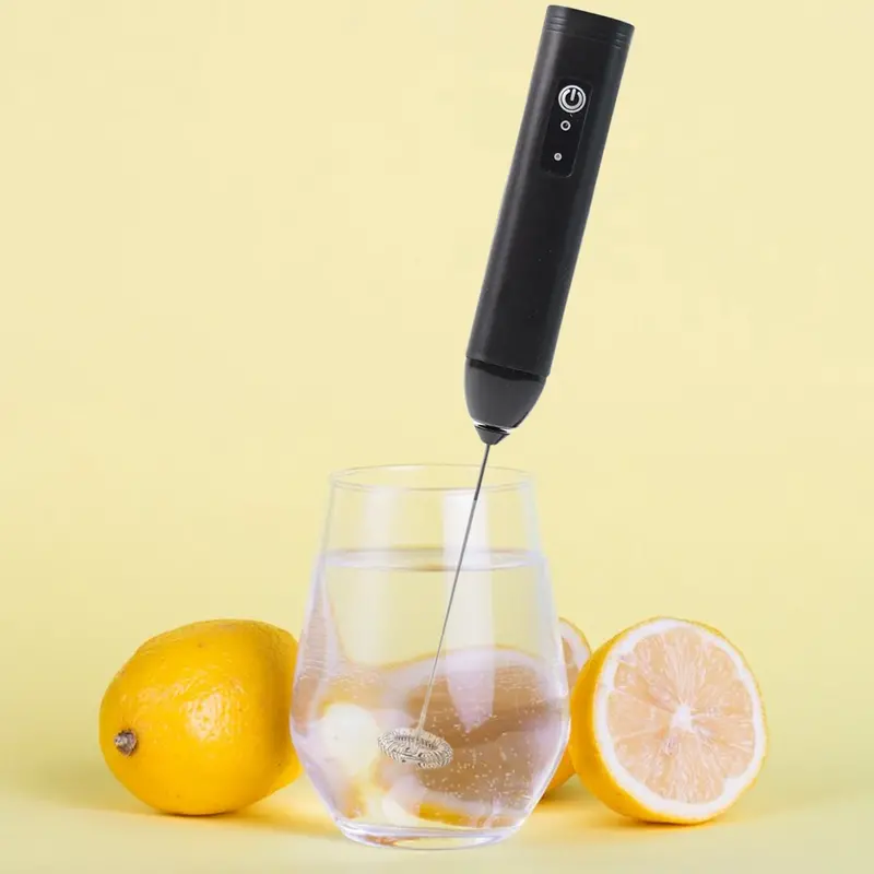 Compact Handheld Milk Frother With Stainless Steel Whisk (Single Unit) 1