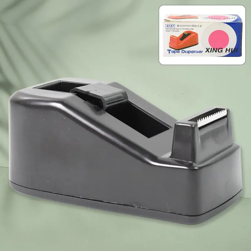 Compact Plastic Tape Dispenser With Built-In Cutter – Office & Home Utility Tool 1