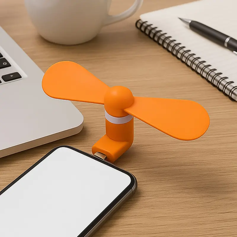 Compact Usb Desk Fan With Micro-Usb Port For Instant Personal Cooling 1