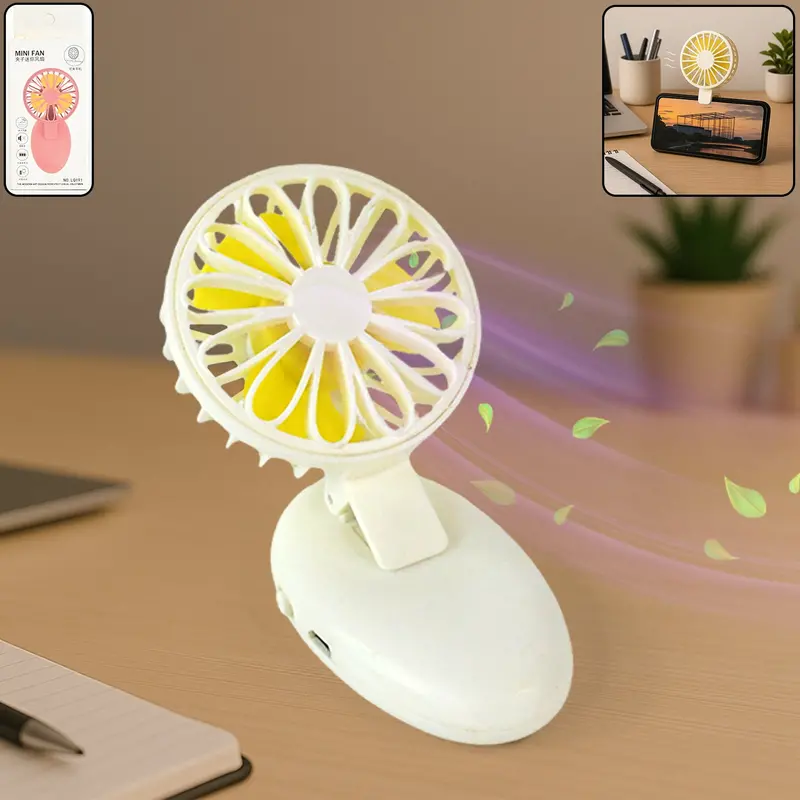 Compact Usb Rechargeable Mini Fan – Portable Personal Cooling Fan For Travel, Office & Home Use 1