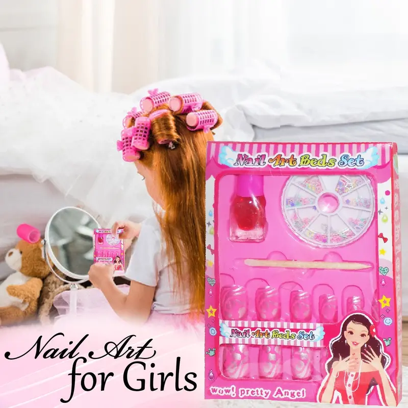 Complete Nail Art Kit For Girls – 15-Piece Manicure Set With Tools & Accessories 1