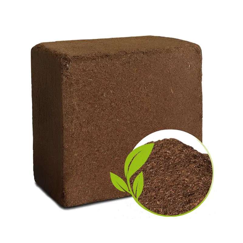 Compressed Cocopeat Block – 1 Kg Organic Potting Mix For Indoor Gardening 1