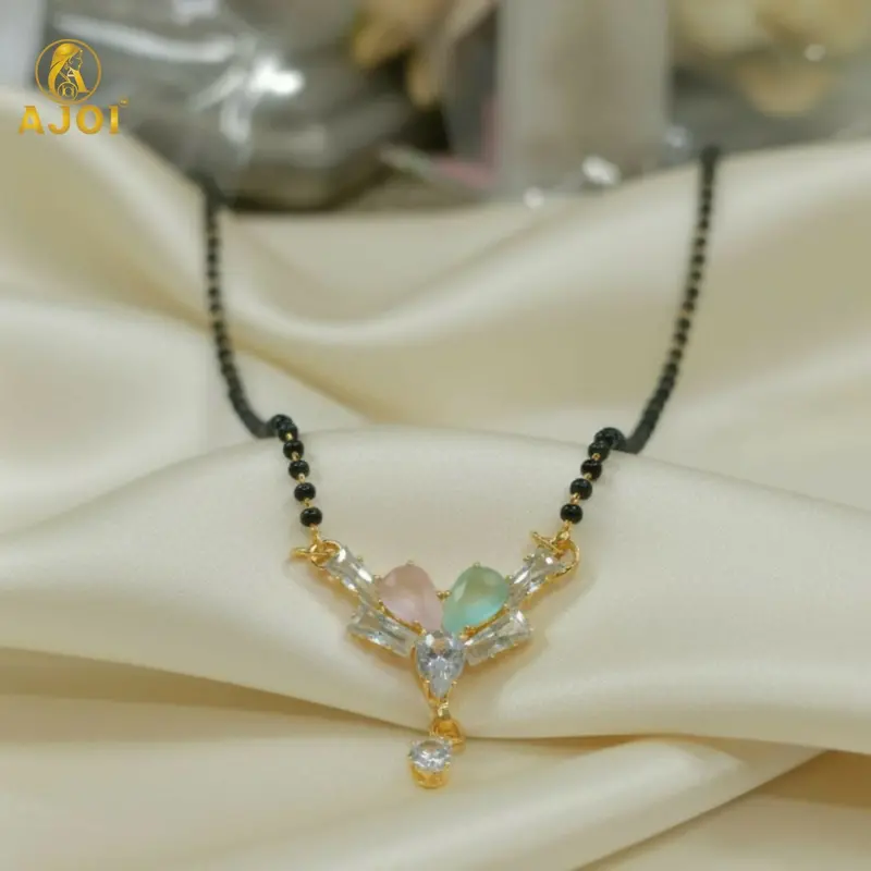 Contemporary Cz Mangalsutra Necklace For Women 1