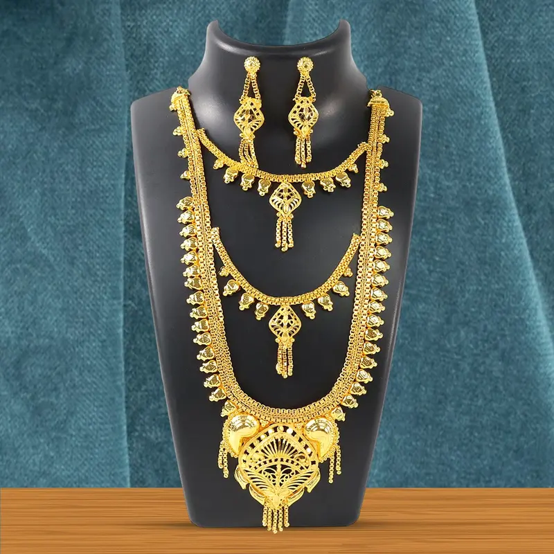 Coordinated Necklace And Earrings Set For Women & Girls – 2-Piece 1