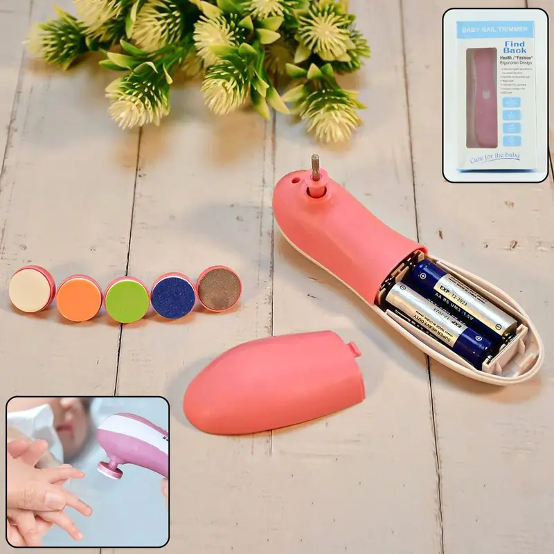 Cordless Baby Nail Grinder – Gentle Electric Trimmer With Multiple Grinding Heads For Infants 1