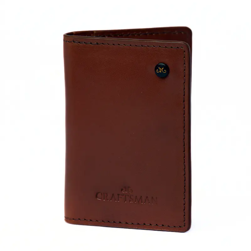 Craftsman Genuine Leather Men'S Bifold Wallet 1