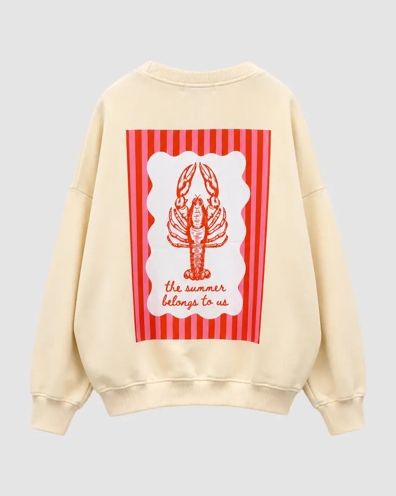 Cream-Colored Summer Vibes Knit Sweater 1
