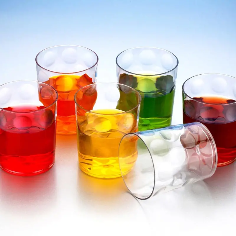 Crystal-Clear Bubble-Effect Juice Glasses – 6-Piece Set 1