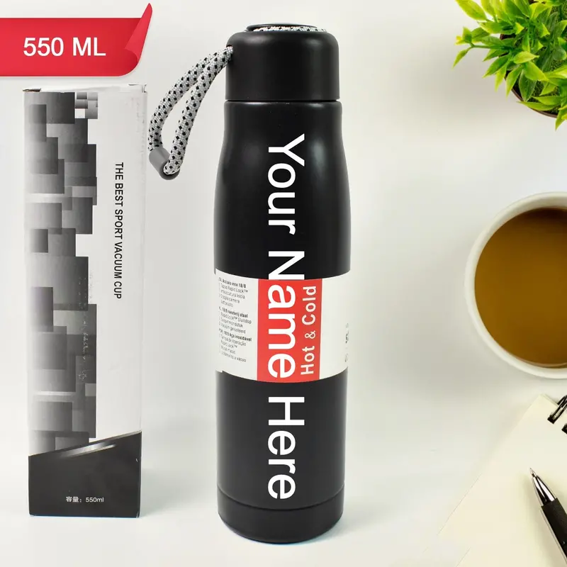 Custom Double-Wall Vacuum Water Bottle – Personalized Insulated Tumbler (550 Ml) 1