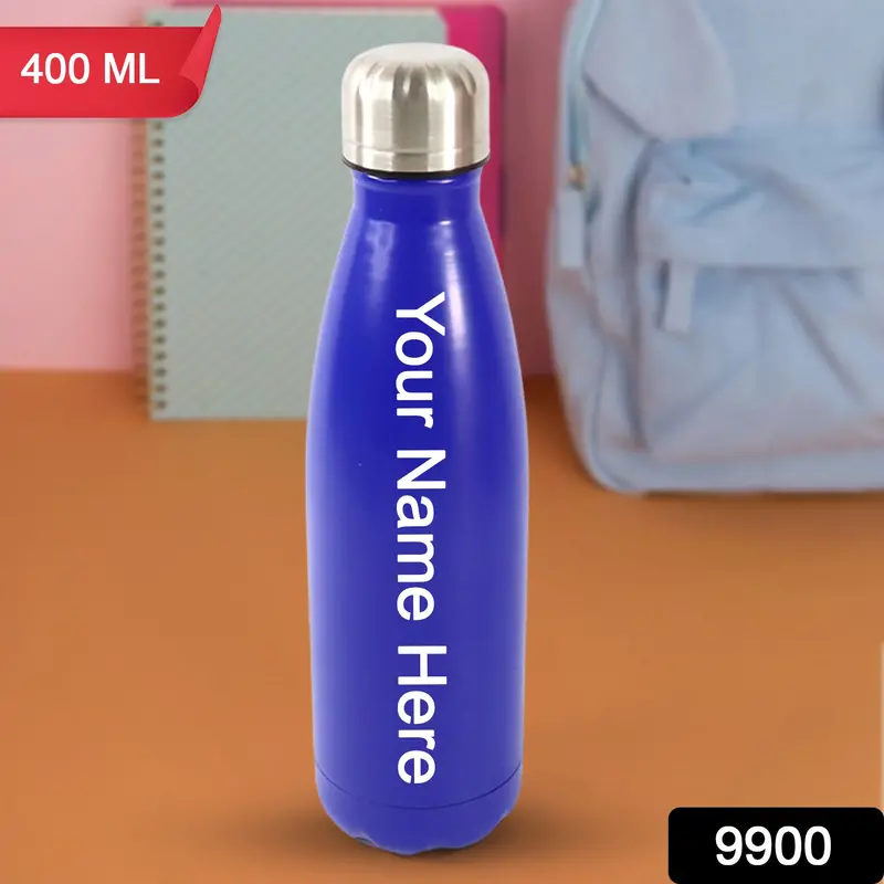 Custom Stainless Steel Single-Wall Water Bottle – 400Ml Compact 1