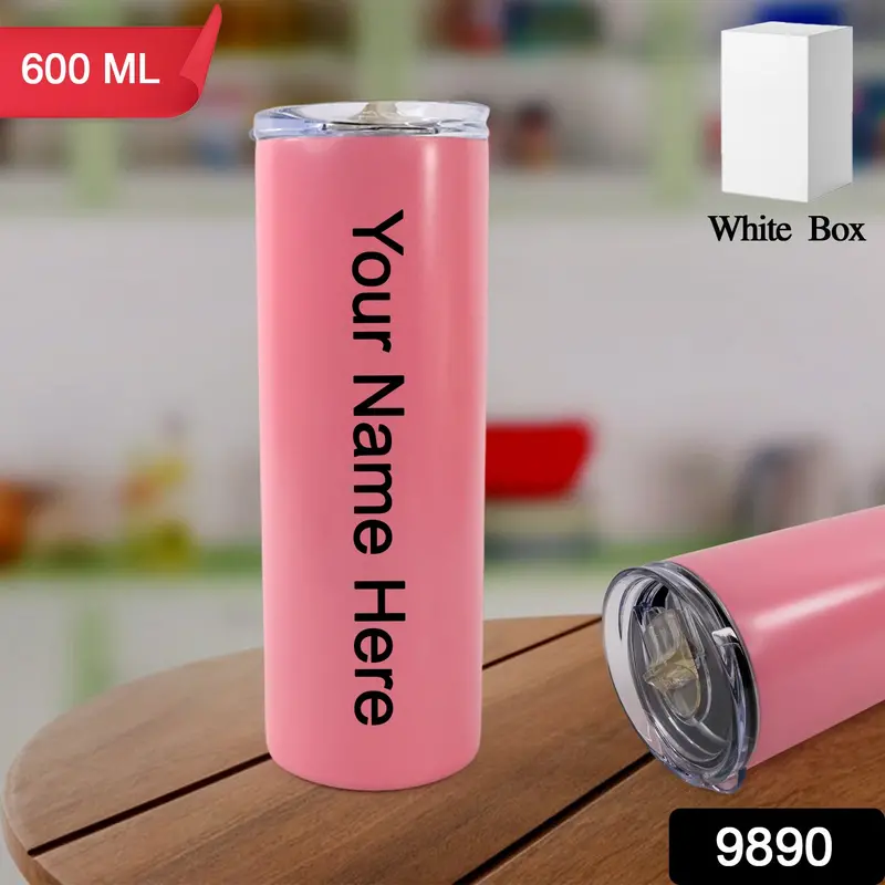 Custom Stainless Steel Travel Tumbler – 600Ml Leak-Resistant 1