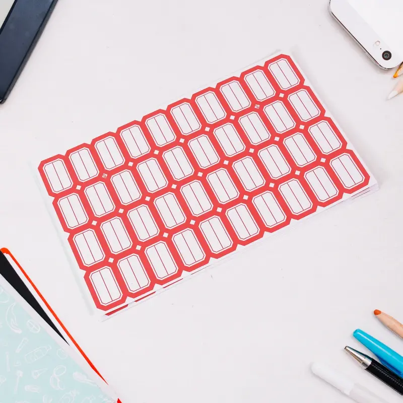 Customizable Blank Label Sticker Sheet – Printable & Hand-Writable For Home, Office & Kitchen Use 1