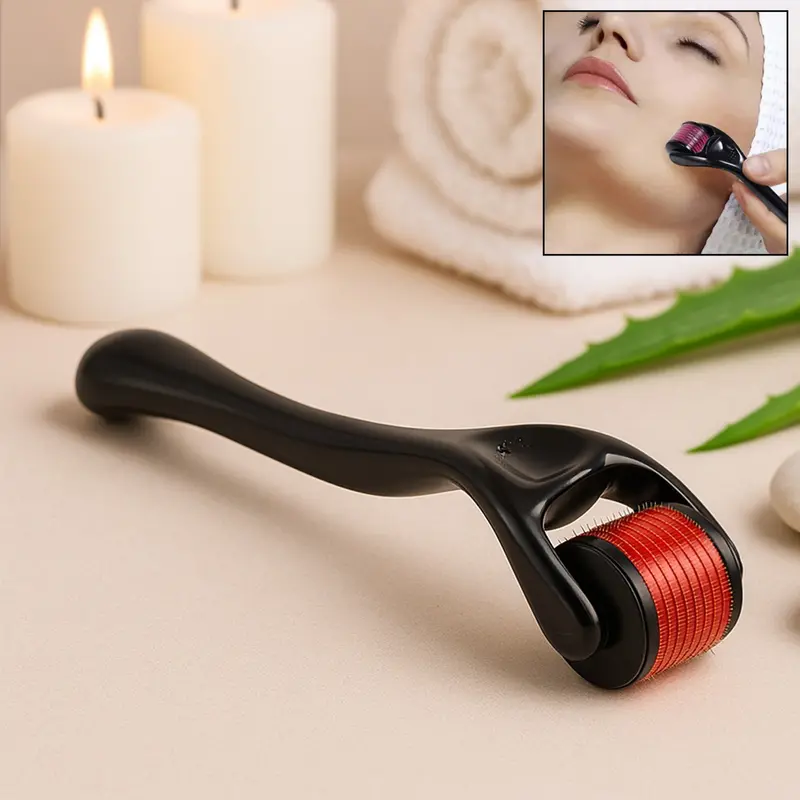 Derma Rolling Device – 2 Mm Titanium Micro-Needle Roller For Facial Renewal, Scar Reduction, Hair Growth Stimulation, And Skin Rejuvenation 1