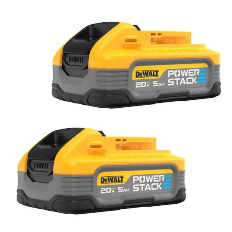 Dewalt Powerstack 20V Max 5.0Ah Lithium-Ion Battery Pack (2-Pack) 1