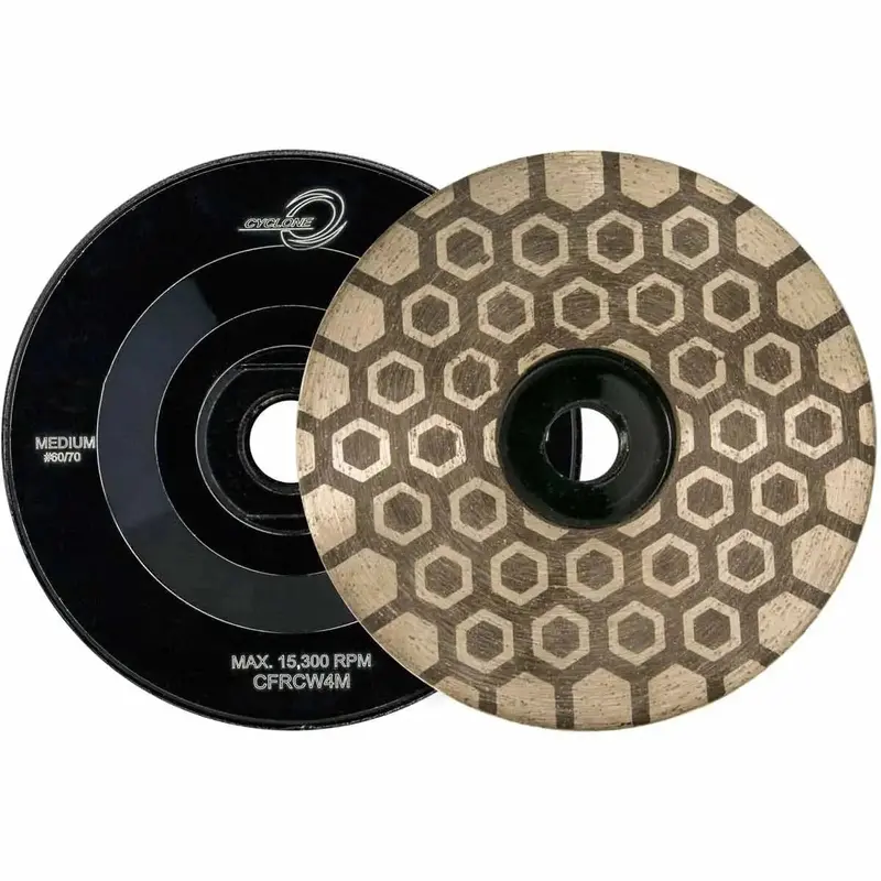 Diamax 4-Inch Cyclone Flat Resin Hex Diamond Cup Wheel 1