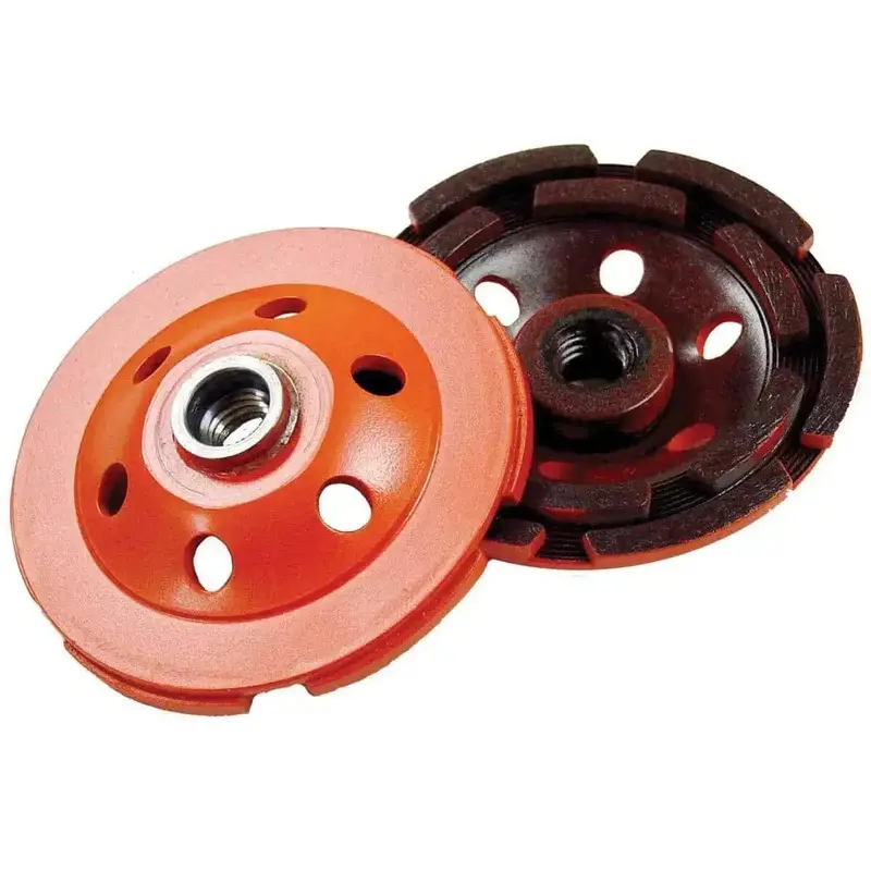 Diamond Products Heavy-Duty Double-Row Orange Cup Wheels For Fast Concrete Grinding 1