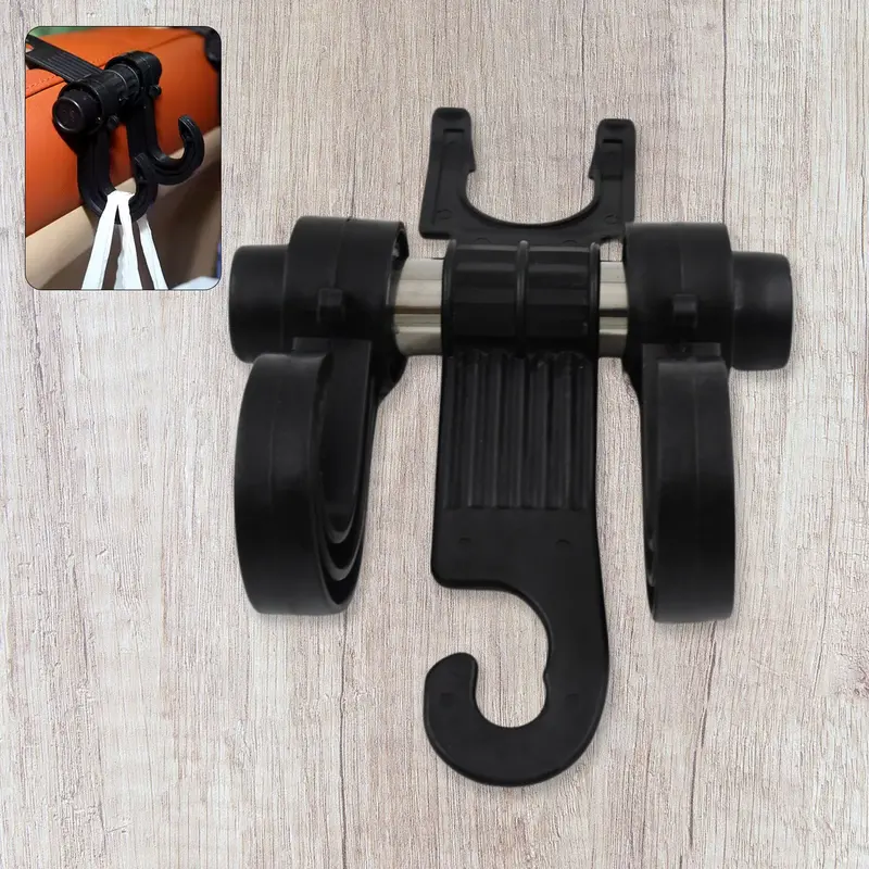 Discreet Car Seat Headrest Hooks – Hidden Backseat Hangers 1