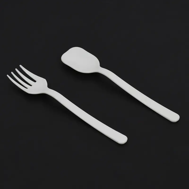 Disposable Plastic Cutlery Set – Fork And Spoon Combo Pack (2-Piece) 1