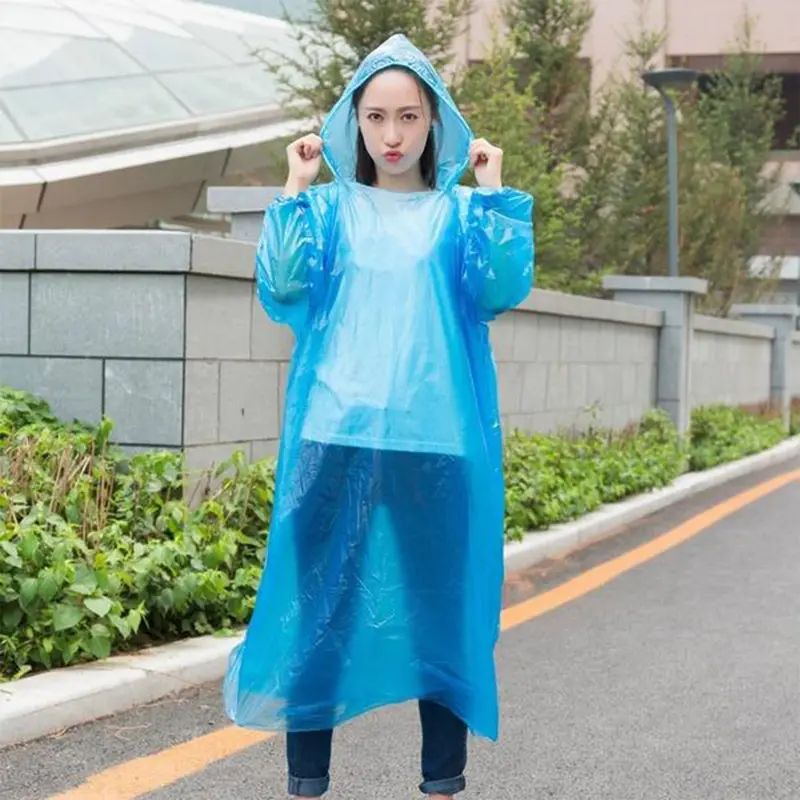 Disposable Waterproof Rain Poncho – Lightweight Storm Protection For Outdoor Use 1