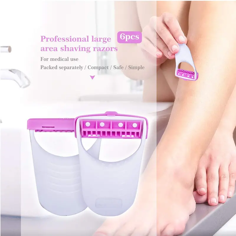 Disposable Women’S Facial & Body Hair Removal Razors – 6-Pack 1