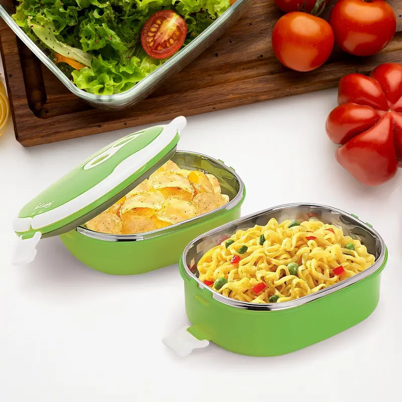 Double-Layer Stainless Steel Lunch Box – 900 Ml / 1800 Ml Insulated Thermal Food Container 1