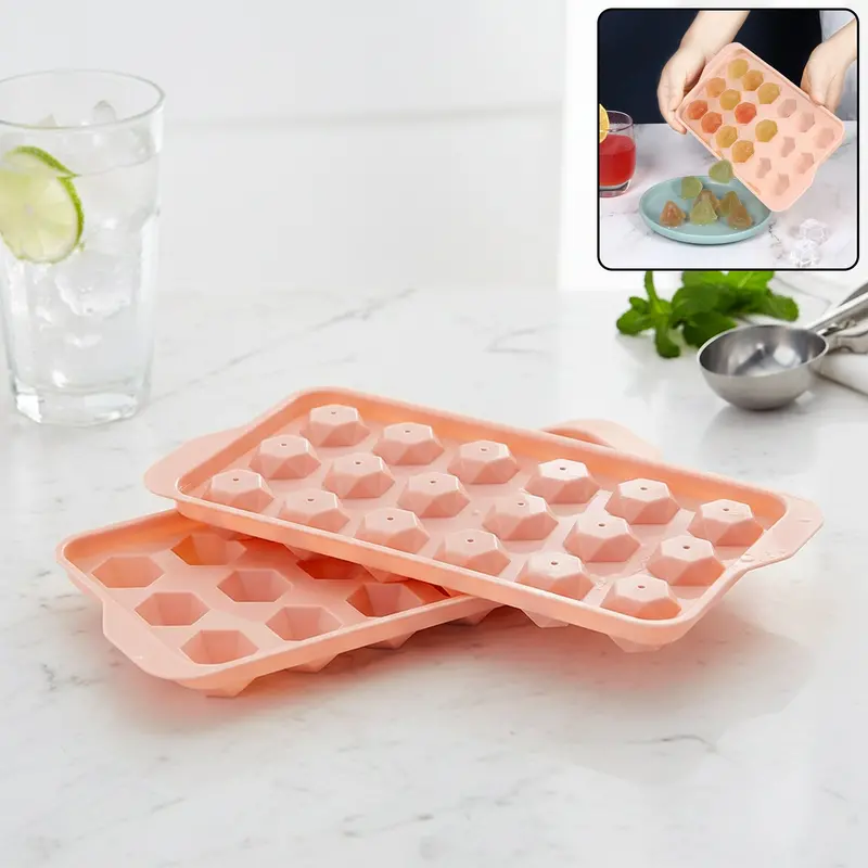Durable Bpa-Free Plastic Ice Cube Mold – Classic Design 1