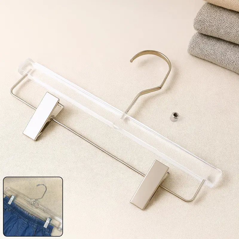 Durable Clear Acrylic Hanger With Adjustable Clip System 1