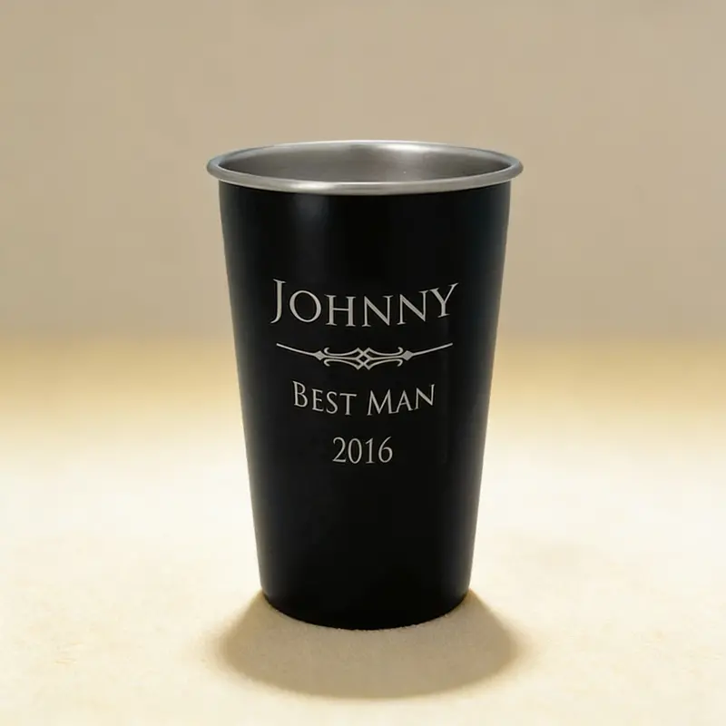 Durable Stainless Steel Pint Glass – 16 Oz Craft Beer Cup 2