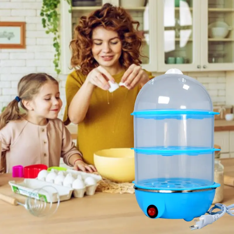 Electric 3-Tier Egg Cooker – Boil, Poach, And Steam Eggs Effortlessly 1