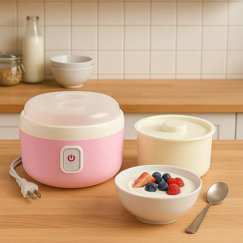 Electric Yogurt Maker – Includes Bpa-Free Plastic Containers & Auto-Timer 1