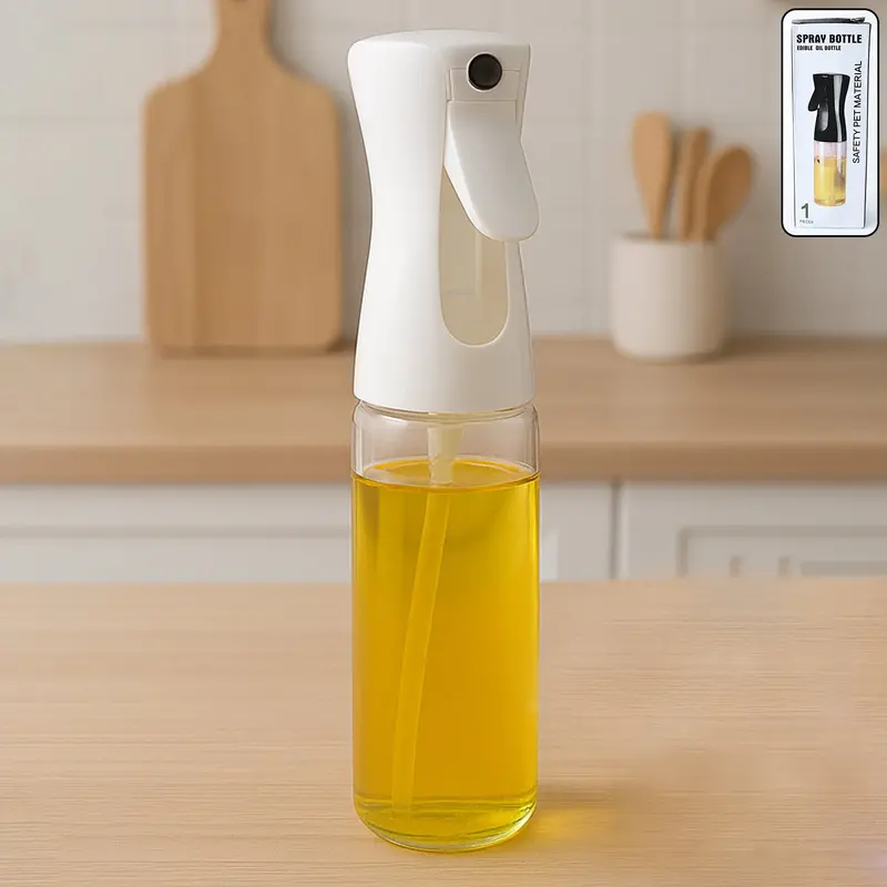 Elegant Glass Oil Sprayer Bottle – 250 Ml Refillable Dispenser With Premium White Box Packaging 1