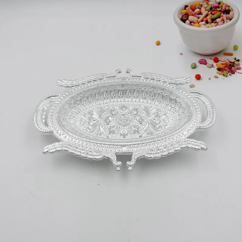 Elegant Mukhwas Serving Tray – Stylish Dry Fruit And Candy Presentation Plate 1