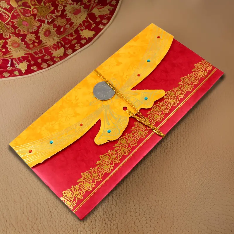 Elegant Wedding Gift Card Envelope – Multicolor Decorative Cover For Special Occasions (1 Piece) 1