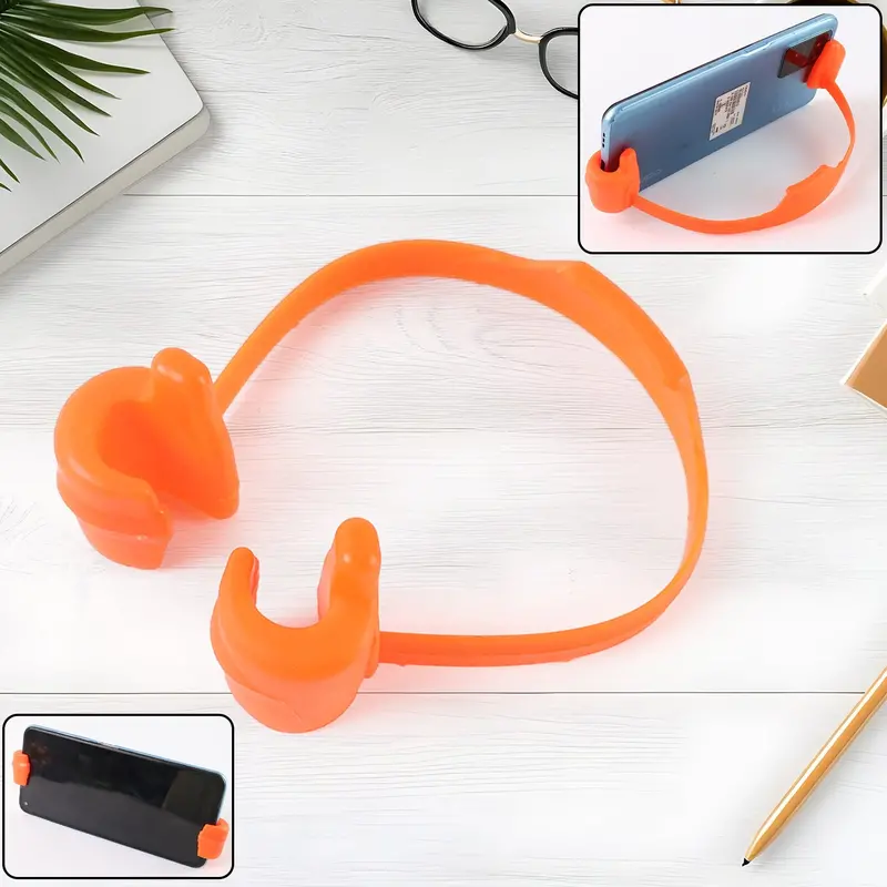 Ergonomic Hand-Shaped Phone Stand – Thumb-Activated Adjustable Mobile Holder (Multicolor) 1
