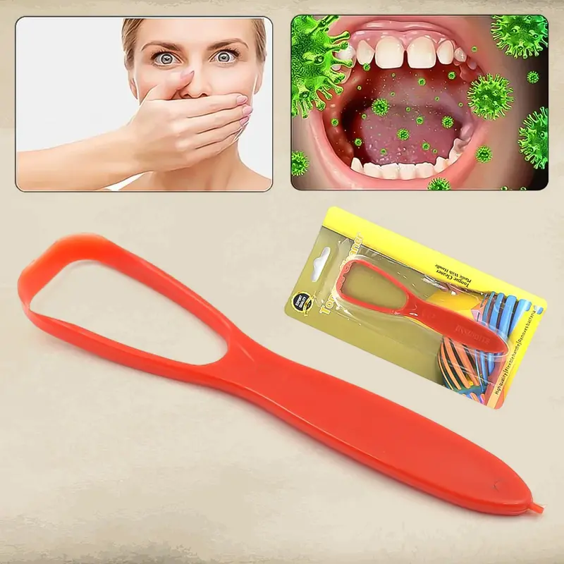 Ergonomic Plastic Tongue Cleaner – Gentle Daily Scraper For Kids & Adults 1