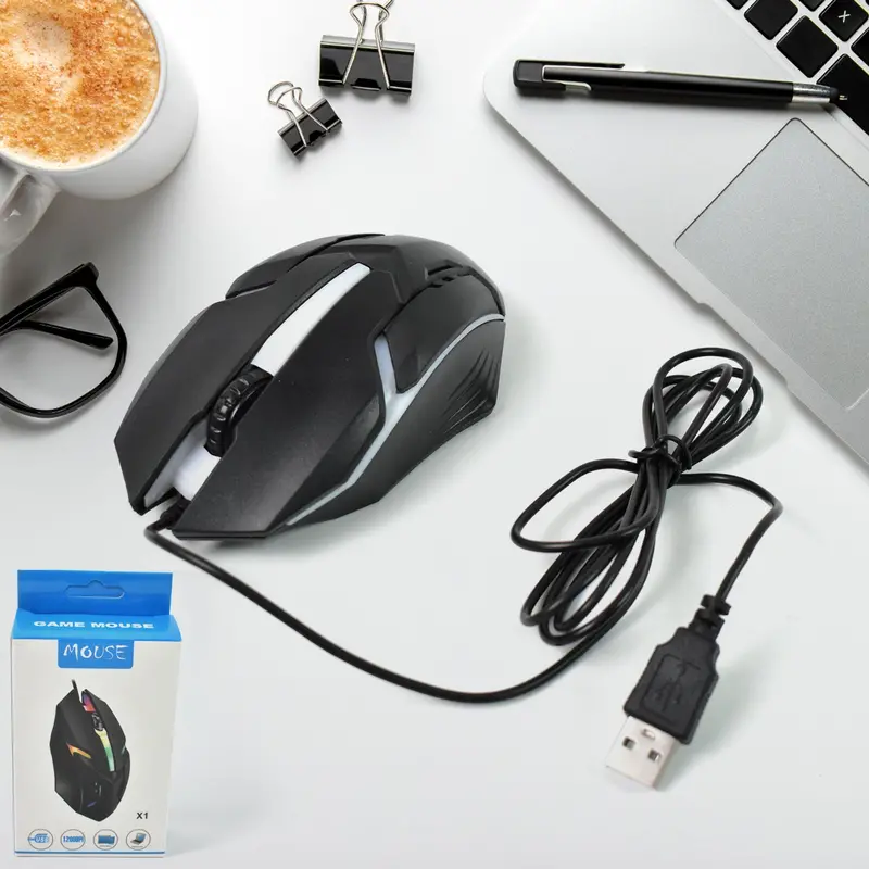 Ergonomic Usb Wired Gaming Mouse – Precision Control & Comfortable Grip (1 Pc) 1
