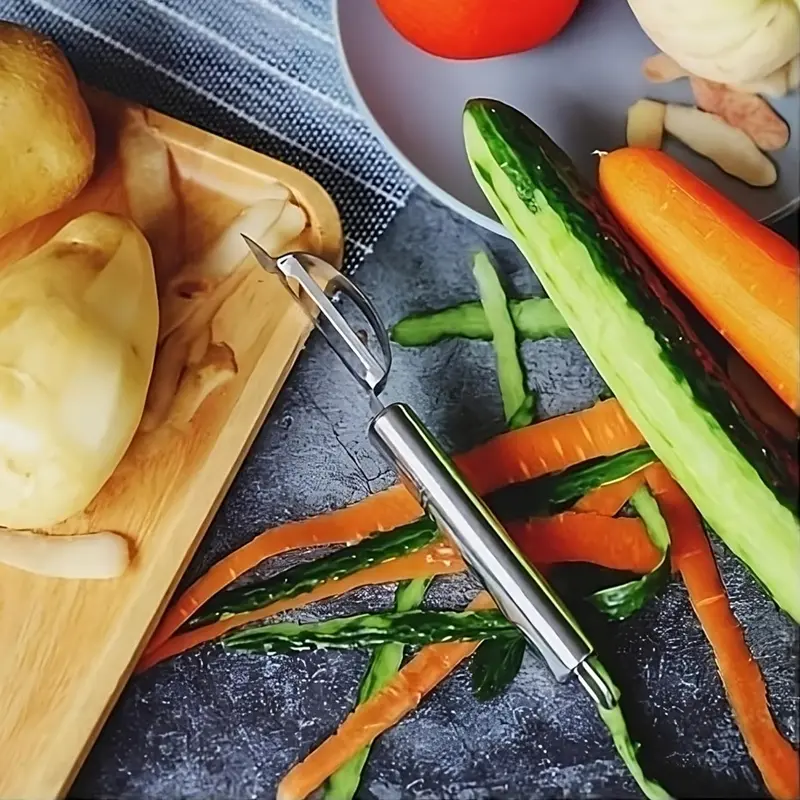 Ergonomic Vegetable Peeler – Stainless Steel Kitchen Tool For Effortless Fruit & Veg Prep 1