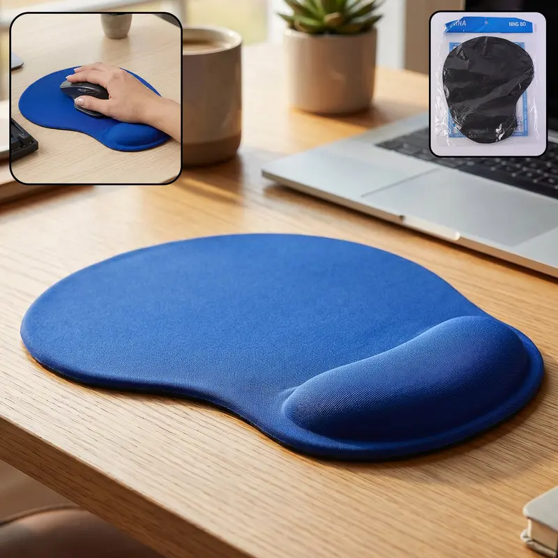 Ergonomic Wrist Support Mouse Pad – Cushioned Comfort Base 1