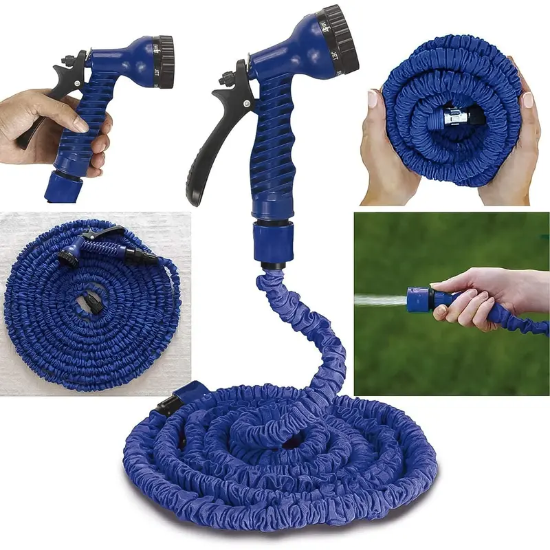 Expandable Magic Garden Hose With Adjustable Spray Nozzle – 4-Meter Flexible Water Pipe 1
