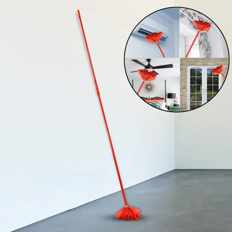 Extendable 90-Inch Ceiling & Fan Cleaning Brush With Metal Handle 1